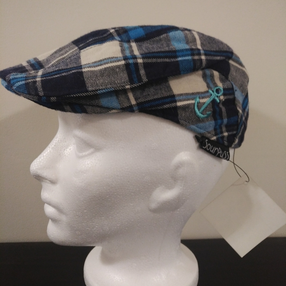 Toddler sourpuss newsboy cap